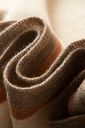 VILZSTUDIOS A-class High-quality 100% Cashmere New Cashmere Scarf 100% Knitted Warm Neck-Protecting High-end Fashion Wild Color in Winter.