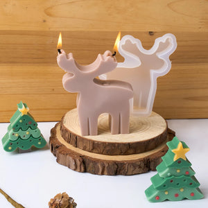 VILZSTUDIOS Festive Christmas Silicone Scented Candle Mold