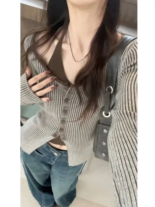 Slimming Halter Knit Top