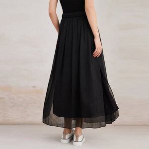 VILZSTUDIOS High Quality Linen Silk Skirts