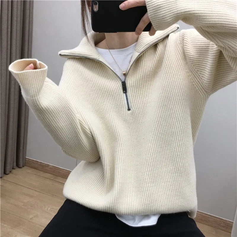 VILZSTUDIOS Casual Knitted Wool Sweater