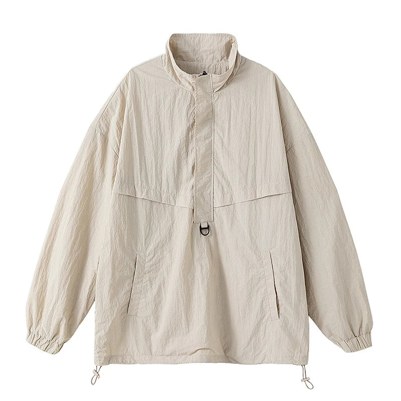 VILZSTUDIOS Stylish Drawstring Zipper Jacket