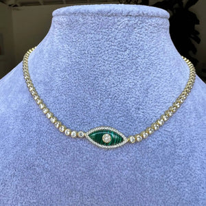VILZSTUDIOS Stainless Steel Devil's Eye Necklace