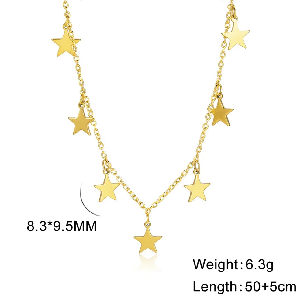 VILZSTUDIOS Moon & Star Pendant Necklace