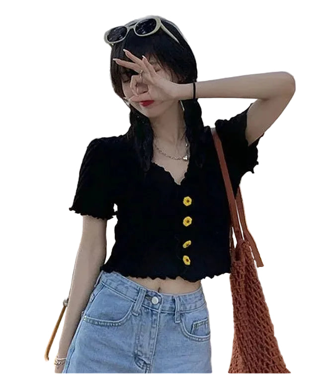 VILZSTUDIOS Button Down Casual T-Shirt
