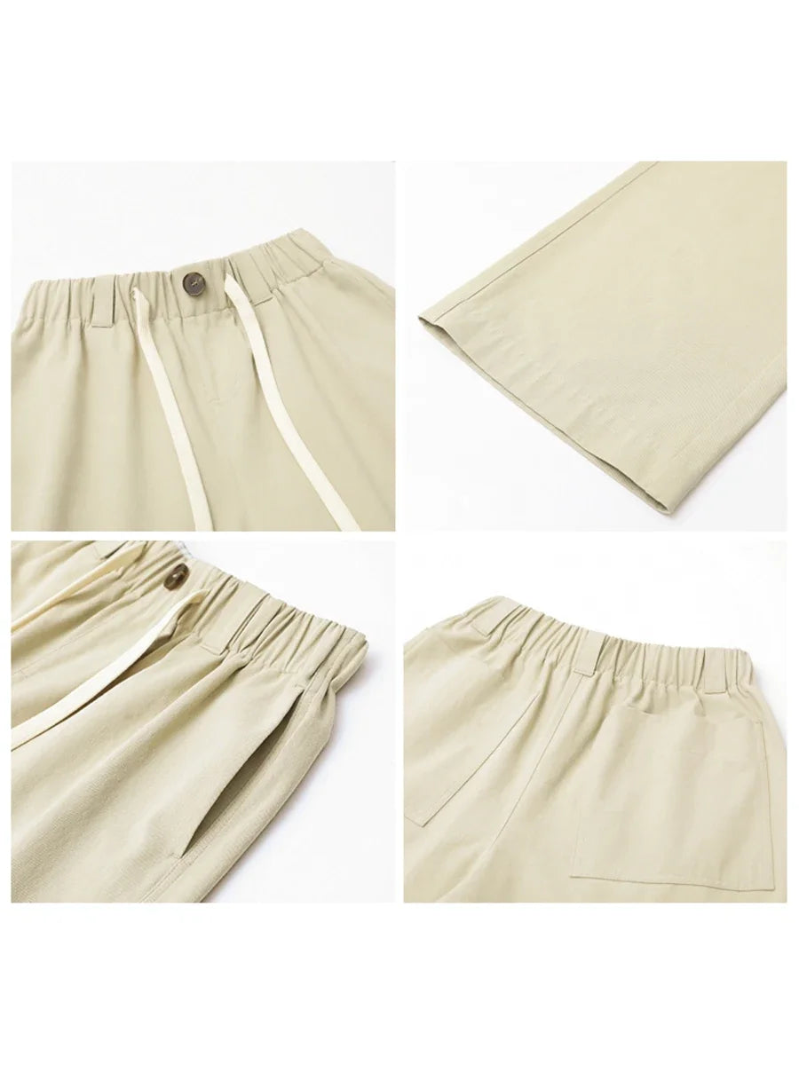 VILZSTUDIOS Solid High Waisted Wide Leg Pants