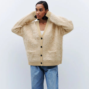 VILZSTUDIOS Soft Mink Velvet Cardigan