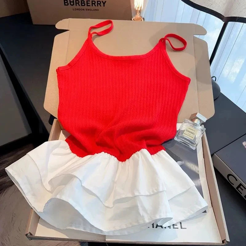 VILZSTUDIOS Stylish Tennis Top & Skirt Set