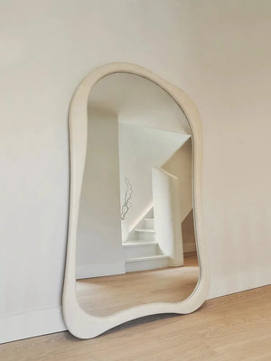 VILZSTUDIOS online celebrity Clothing store Cream Style Dressing Mirror High Definition Hall Bedroom Against The wall Floor-Standing Mirror