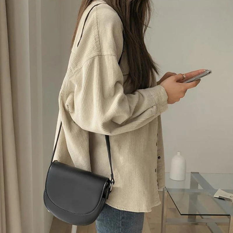 VILZSTUDIOS Cozy Corduroy Loose Fit Shirt