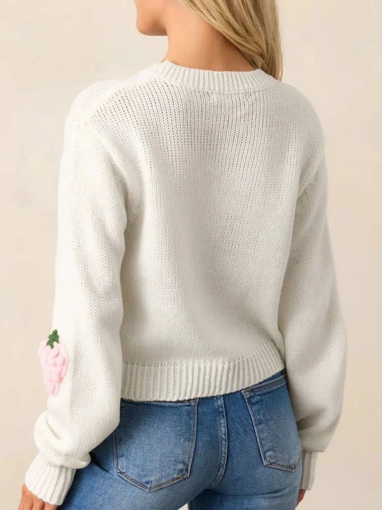 VILZSTUDIOS Warm 3D Carrot Shapes Sweater