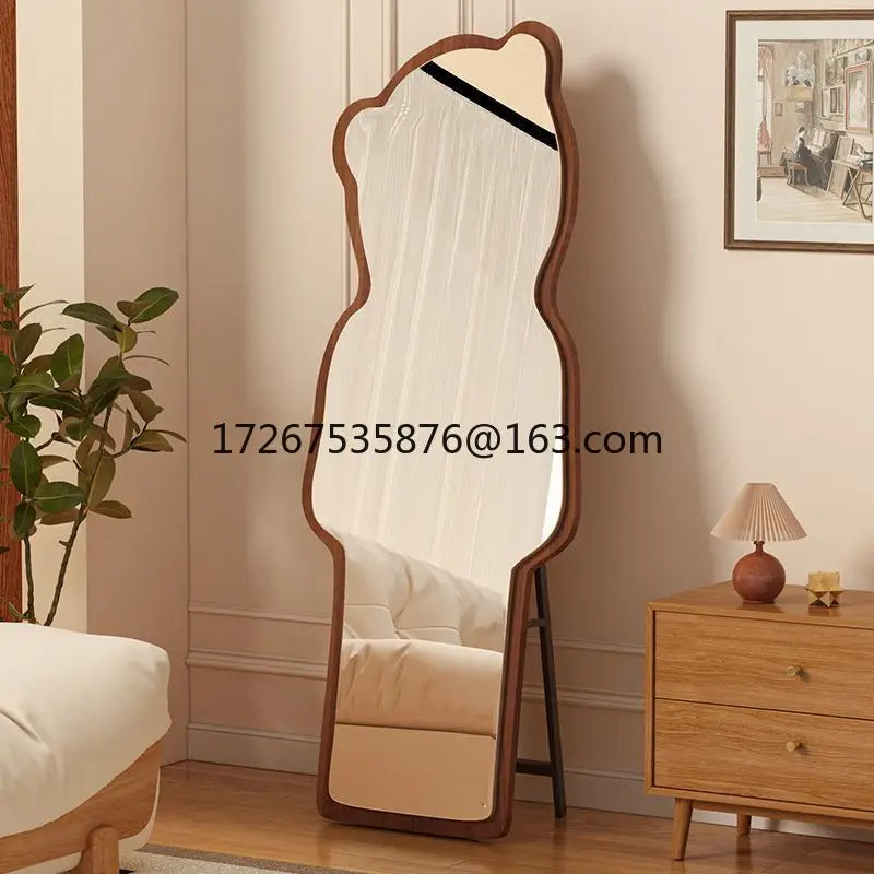 VILZSTUDIOS Floor-to-ceiling bear special-shaped full-body full-length mirror household mirror bedroom three-dimensional irregular cloud