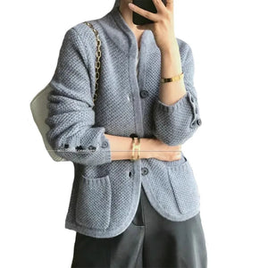 VILZSTUDIOS Cozy Thickened Cashmere Wool Cardigan