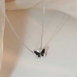 VILZSTUDIOS Elegant Clear CZ Butterfly Necklace