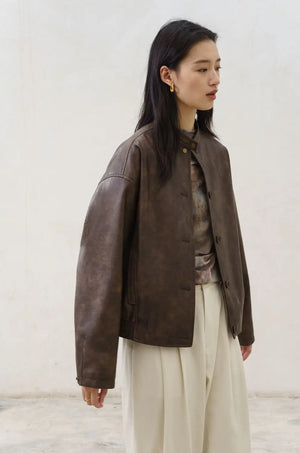 VILZSTUDIOS Vintage Leather Jacket