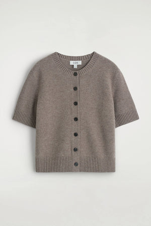 VILZSTUDIOS Short Sleeve Style Knitted Cardigan