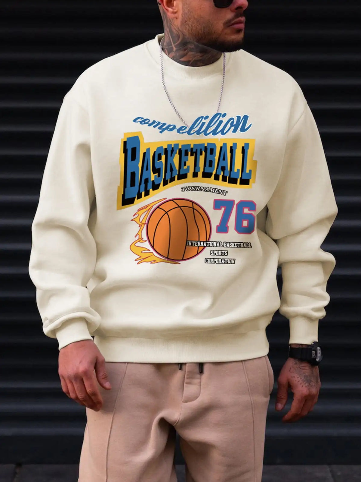 VILZSTUDIOS Fire Basketball Sweater