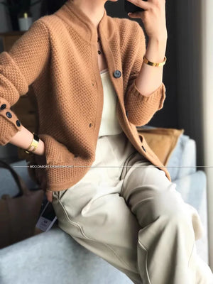 VILZSTUDIOS Cozy Thickened Cashmere Wool Cardigan