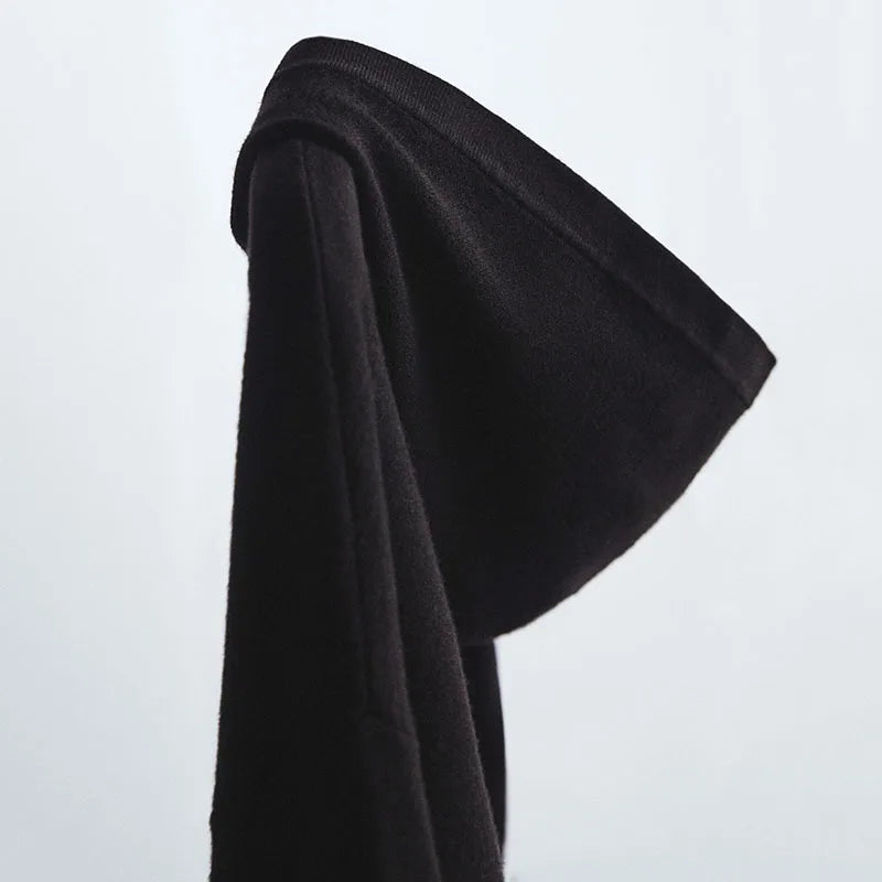 VILZSTUDIOS Fuzzy Woolen Knitted Hoodie