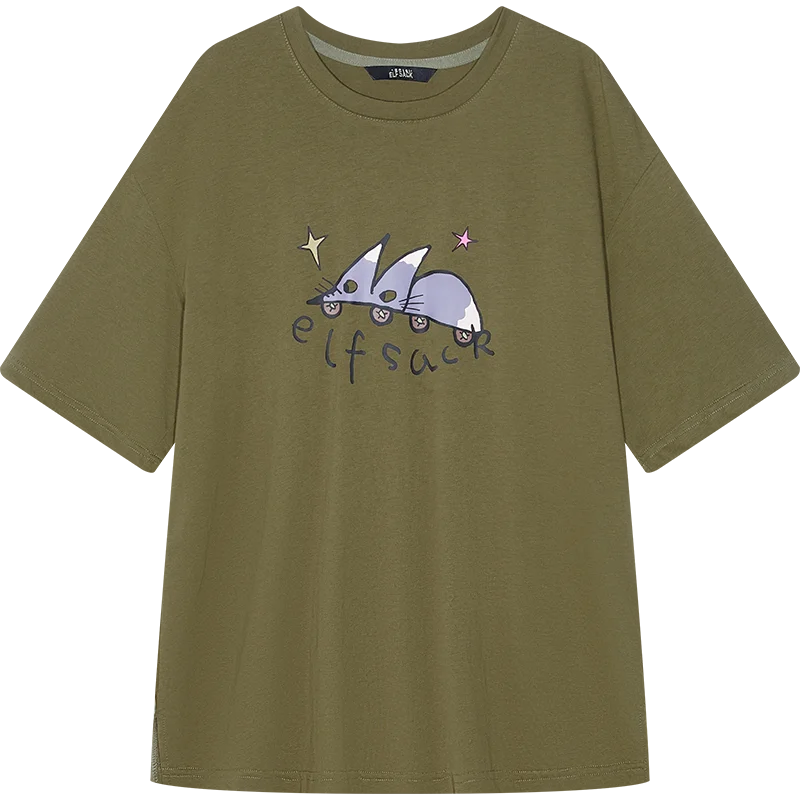 VILZSTUDIOS Comfy Casual Loose Cotton T-Shirt