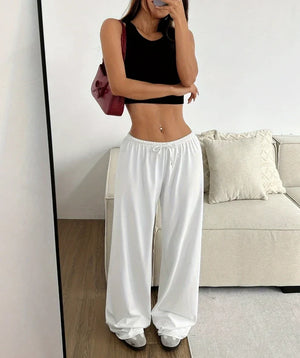 VILZSTUDIOS Comfy Loose Fit Elastic Waist Pants
