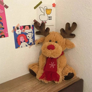 VILZSTUDIOS Christmas Reindeer Plush Cushion