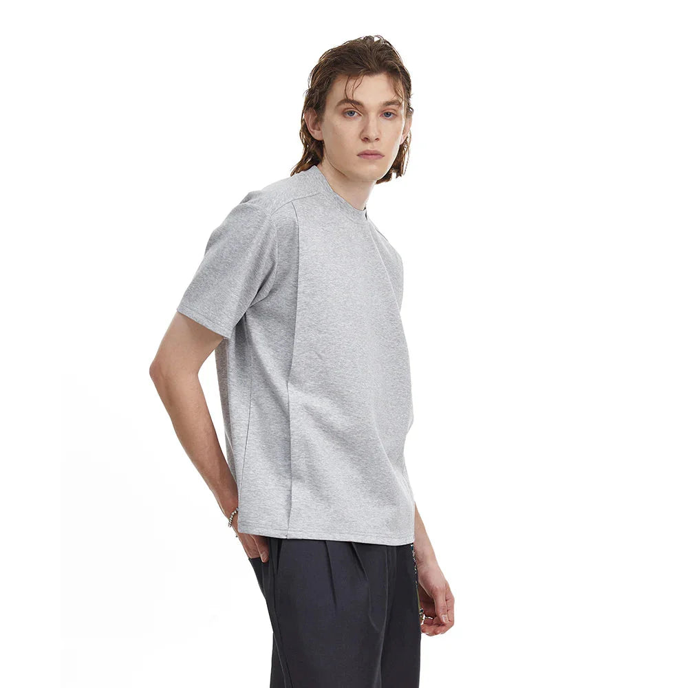 VILZSTUDIOS Modern Loose Fit Spliced Short T-Shirt