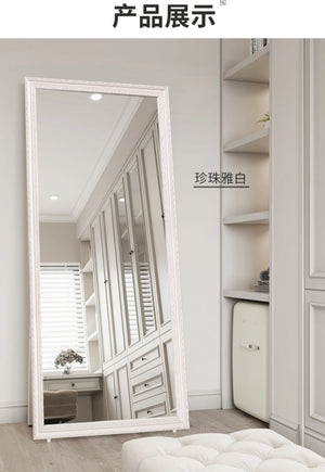 VILZSTUDIOS Carved full-length dressing mirror home decor items whole body mirror large full size accesorios para cuarto interior furniture