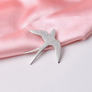 VILZSTUDIOS Stainless Steel Swallow Brooch