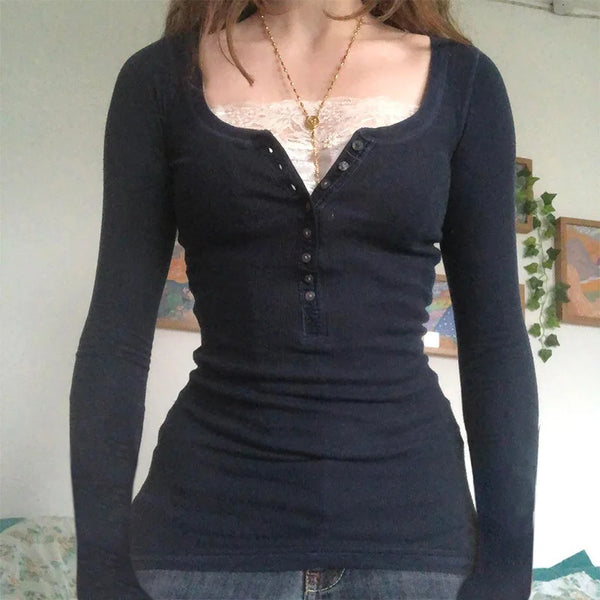 Vintage Lace Long Sleeve Shirt
