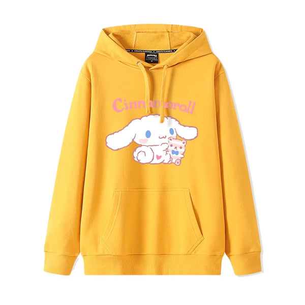 Solid Color Hooded Sweater