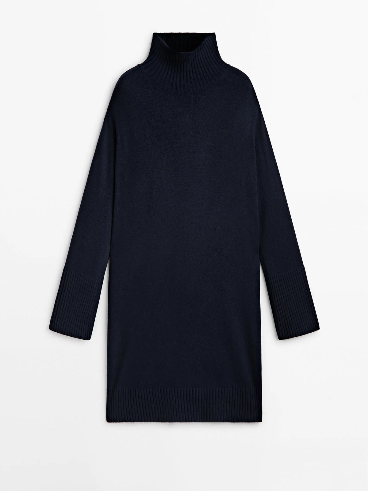 VILZSTUDIOS Classic Knitted Turtleneck Mini Dress