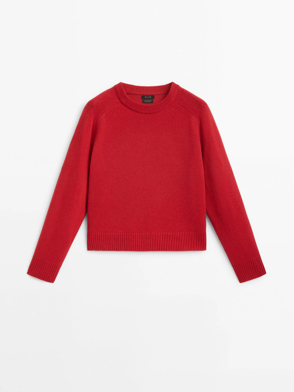 VILZSTUDIOS Red Minimalist Wool Blend Sweater