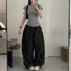 VILZSTUDIOS White Wide Leg Oversized Sweatpants