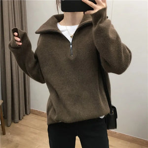 VILZSTUDIOS Casual Knitted Wool Sweater