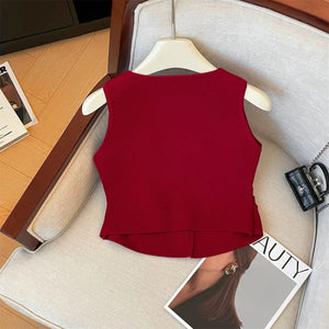 VILZSTUDIOS Chic Vintage V-Neck Vest