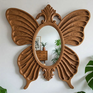 VILZSTUDIOS Irregular Big Decorative Mirrors Retro Luxury Bedroom Wall Make Up Mirror Vanity Aesthetic Girls Espelho Room Decoration
