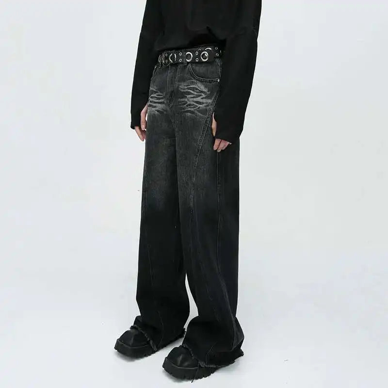 VILZSTUDIOS Vintage Baggy American Style Wide Leg Jeans