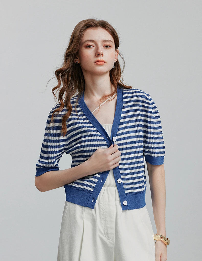 VILZSTUDIOS Stylish Knit Summer Cardigan