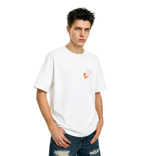 White Oversized Inflation 3D Puff T-Shirt