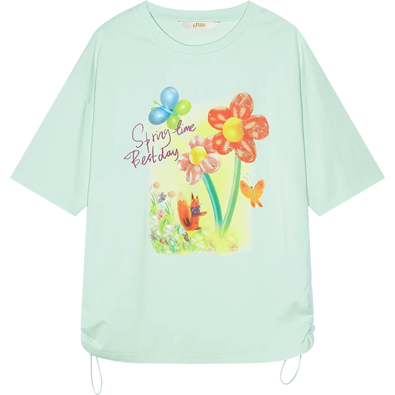 VILZSTUDIOS Vibrant Printed Casual T-Shirt