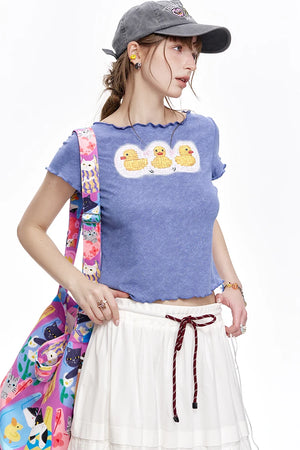 VILZSTUDIOS Slim Fit Triple Ducks T-Shirt