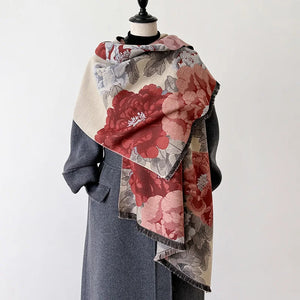 VILZSTUDIOS Two-Sided Jacquard Cashmere Scarf