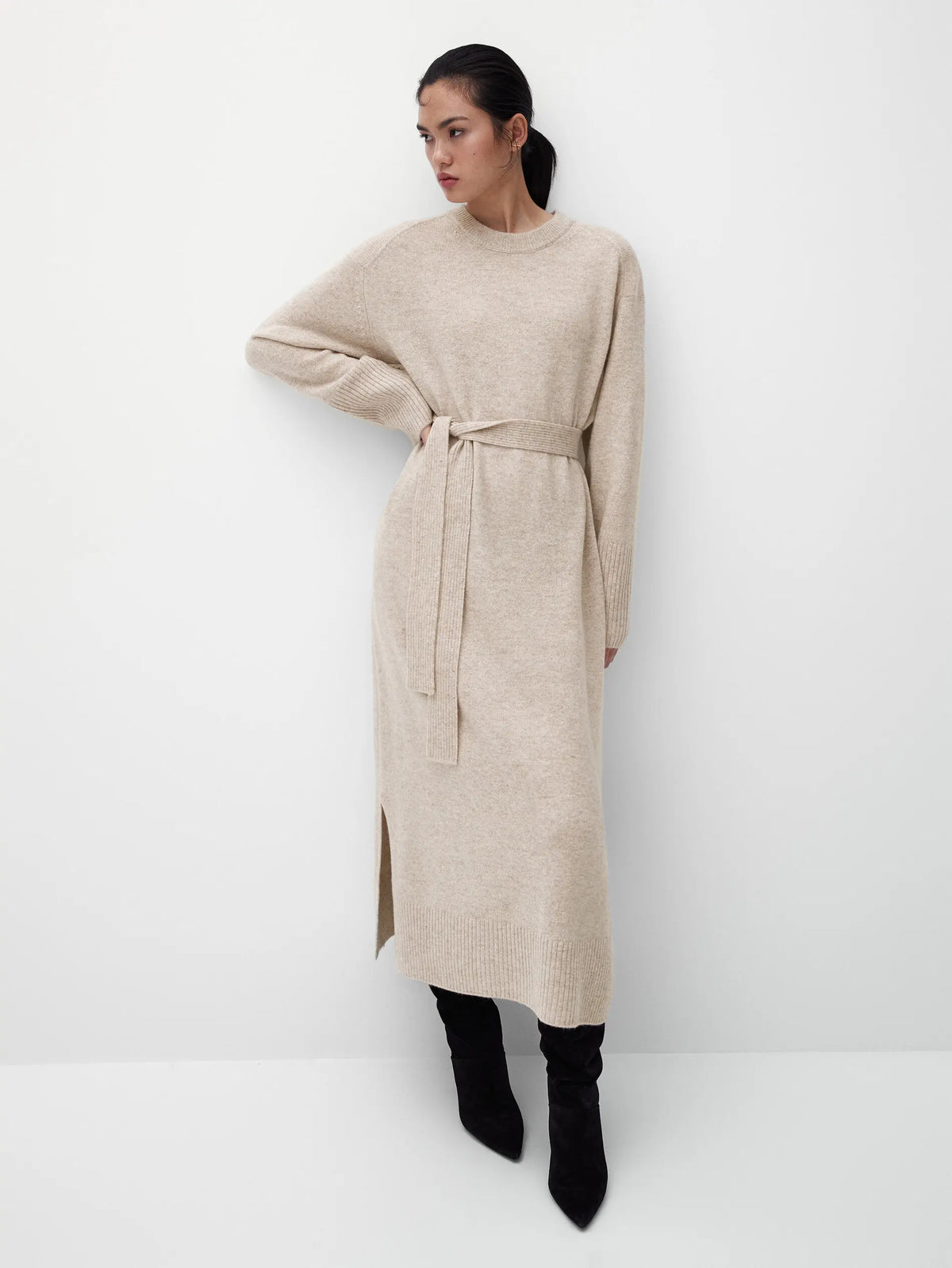 VILZSTUDIOS Stylish Knitted Maxi Dress