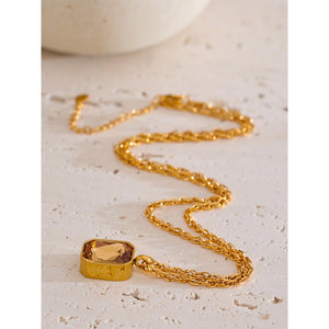 VILZSTUDIOS Shiny Champagne Pendant Necklace
