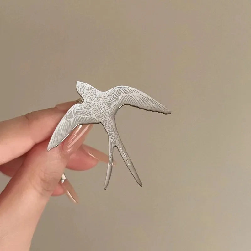 VILZSTUDIOS Stainless Steel Swallow Brooch