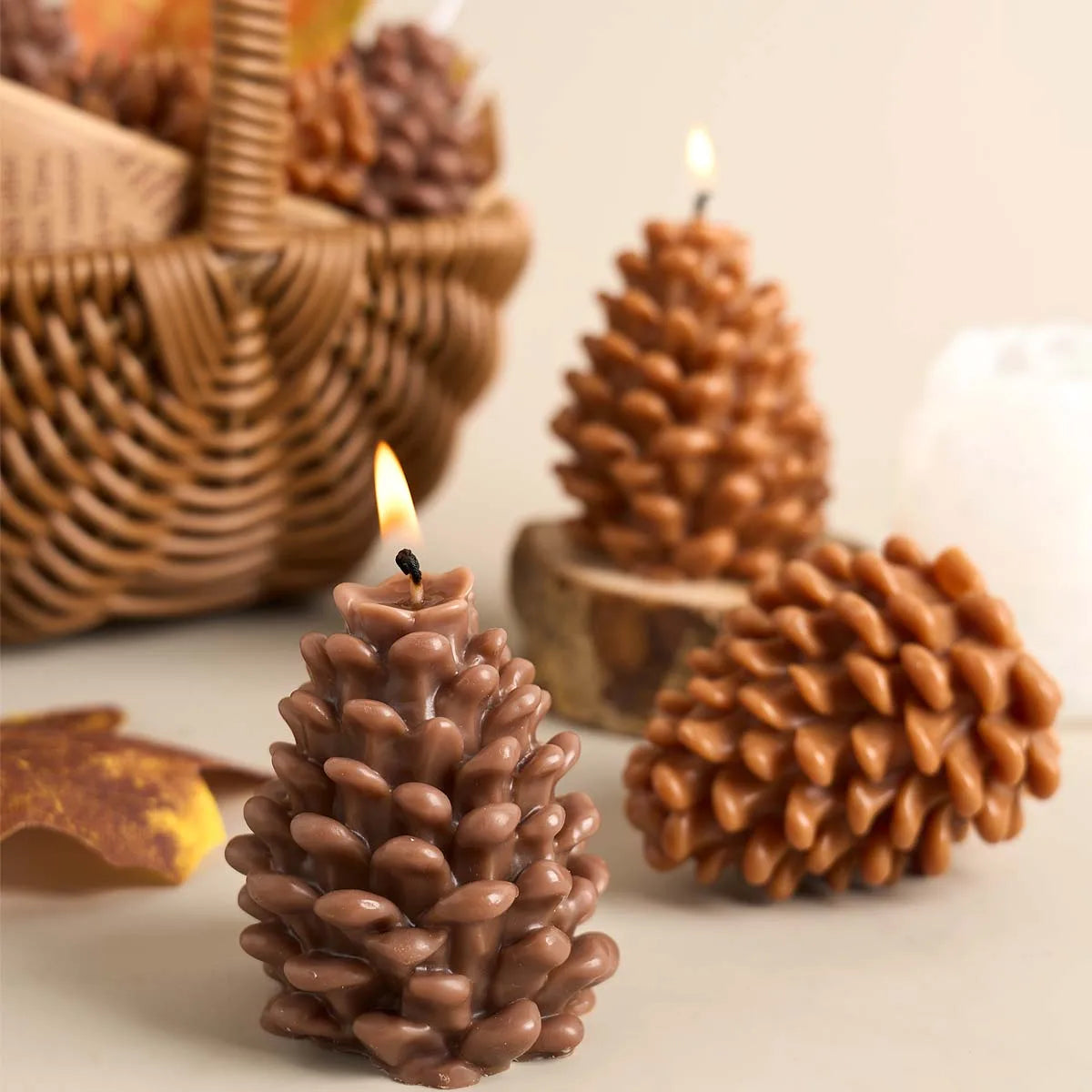 VILZSTUDIOS Silicone Pine Cone Candle Mold DIY