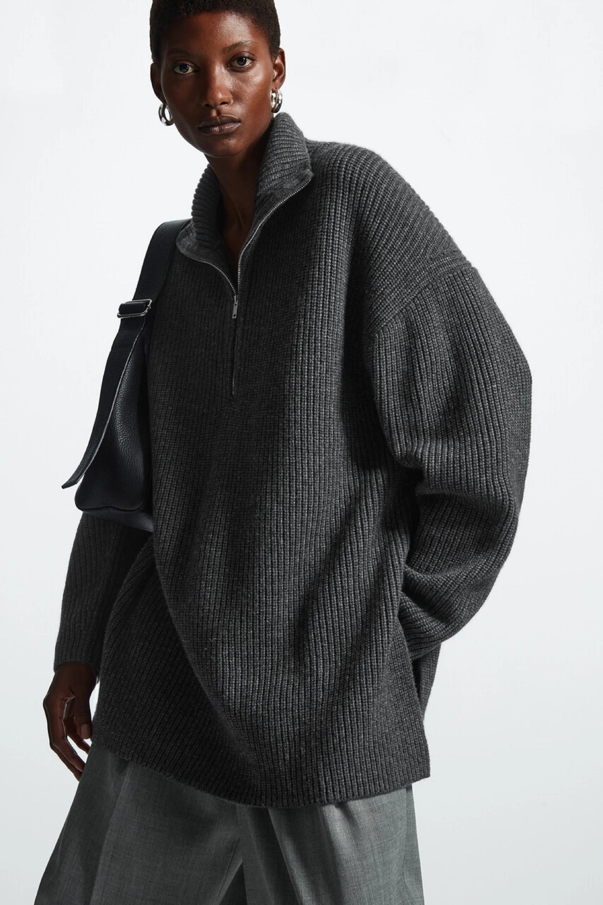 VILZSTUDIOS Casual Oversized Fleece Sweater