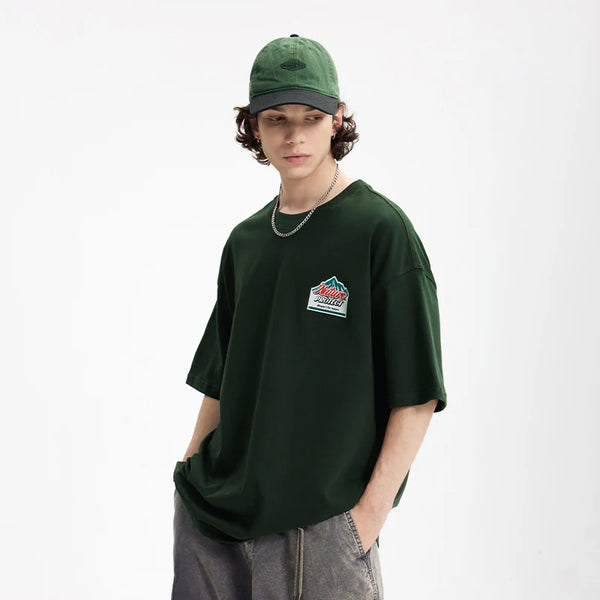 Inflation Heavyweight Mountain Grafik T-Shirt