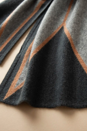 VILZSTUDIOS A-class High-quality 100% Cashmere New Cashmere Scarf 100% Knitted Warm Neck-Protecting High-end Fashion Wild Color in Winter.